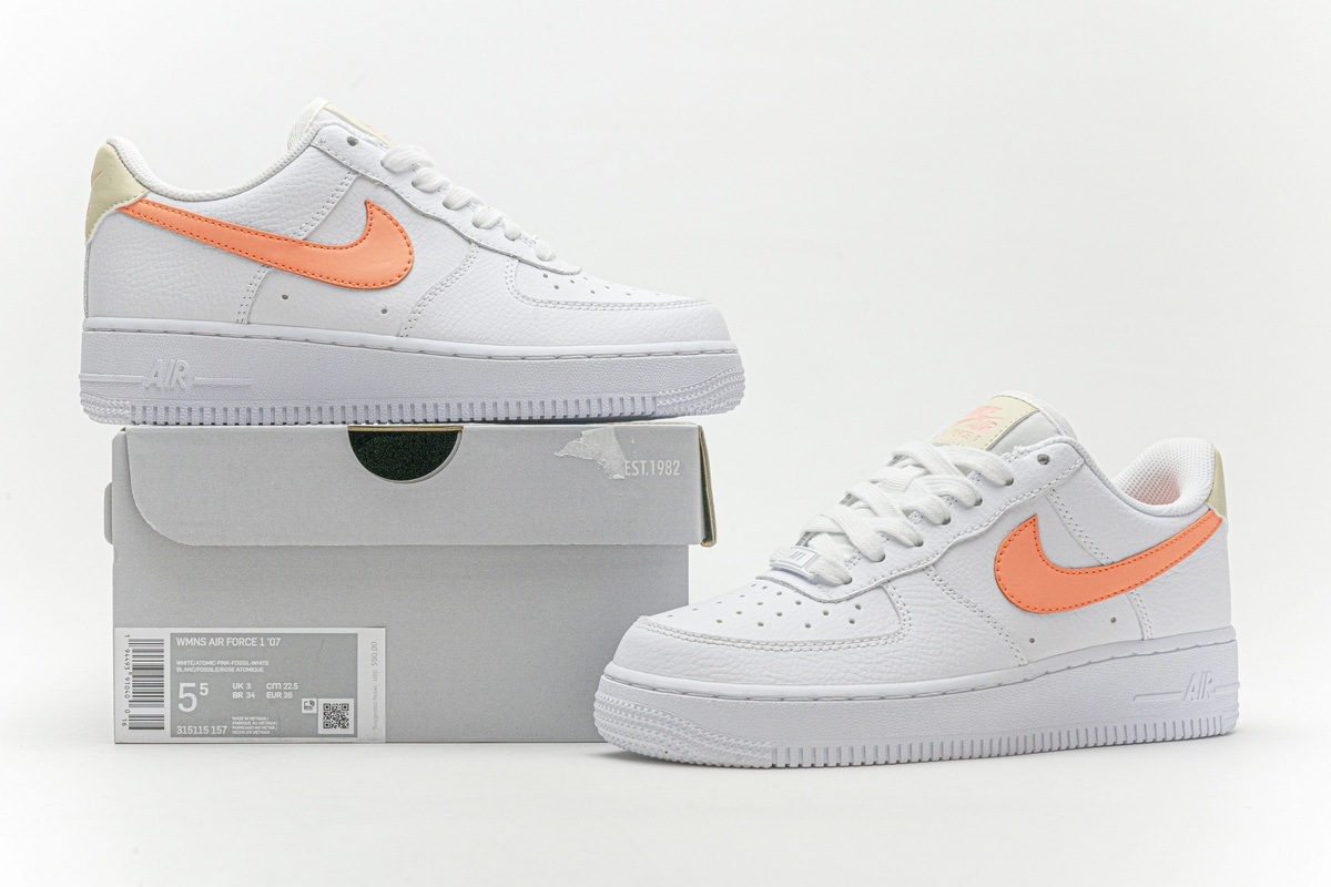 nike air force 1 white atomic pink fossil