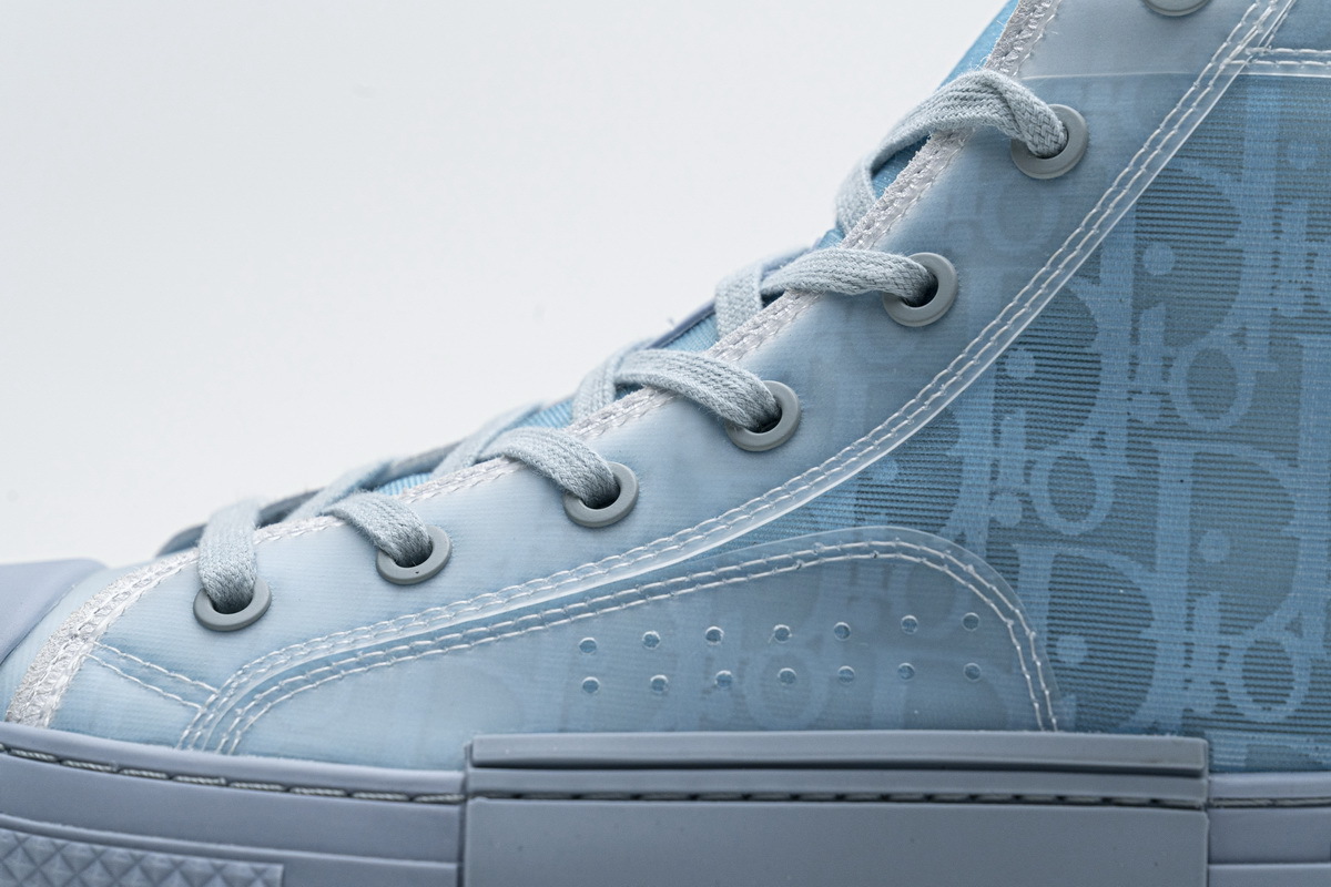 High Quality GET Dior B23 HT Oblique Transparency Blue - CoolKicksMall