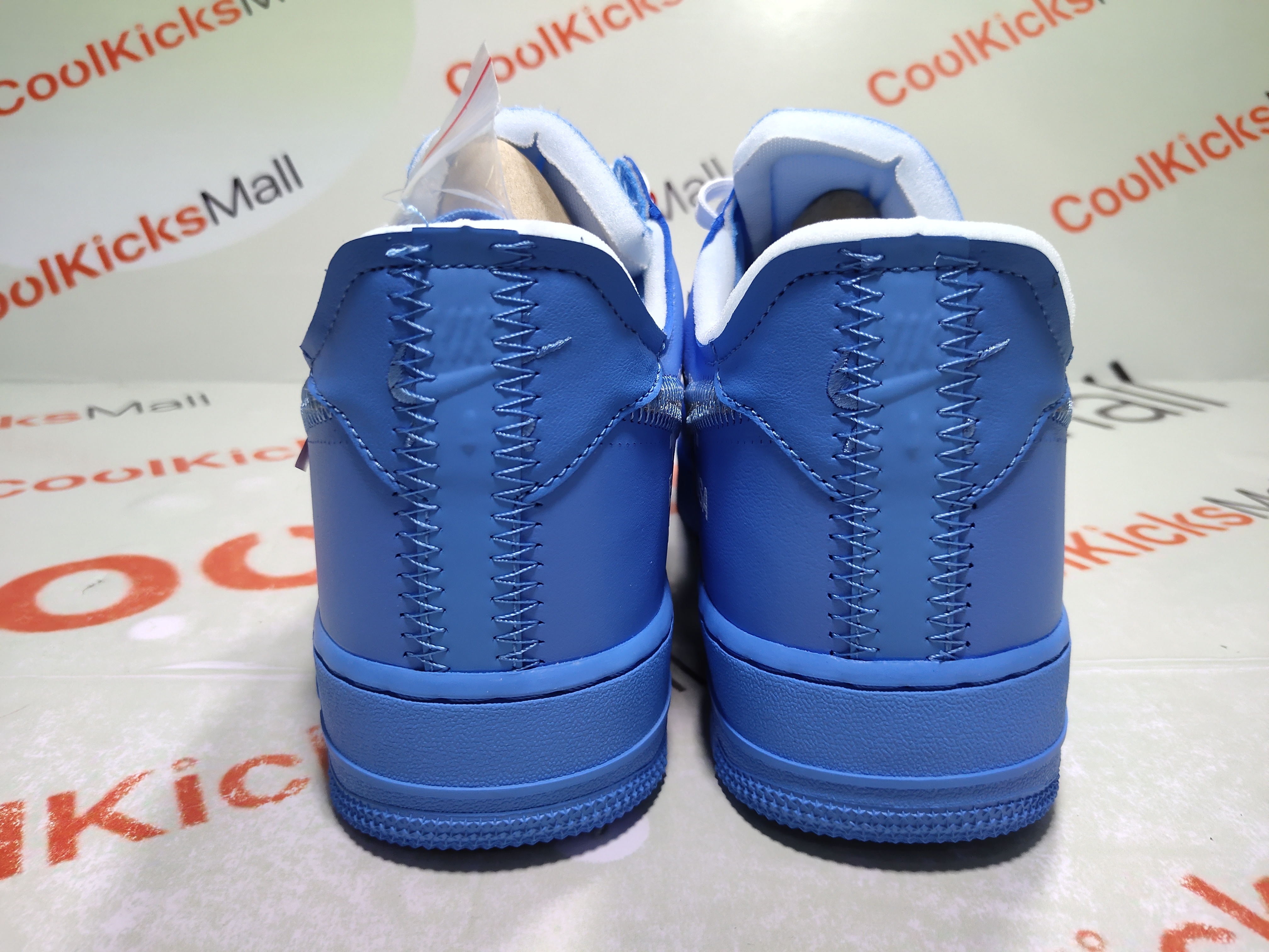 Blue Plaid Nike Air Force 1 Low Shoes – Stadium Custom Kicks