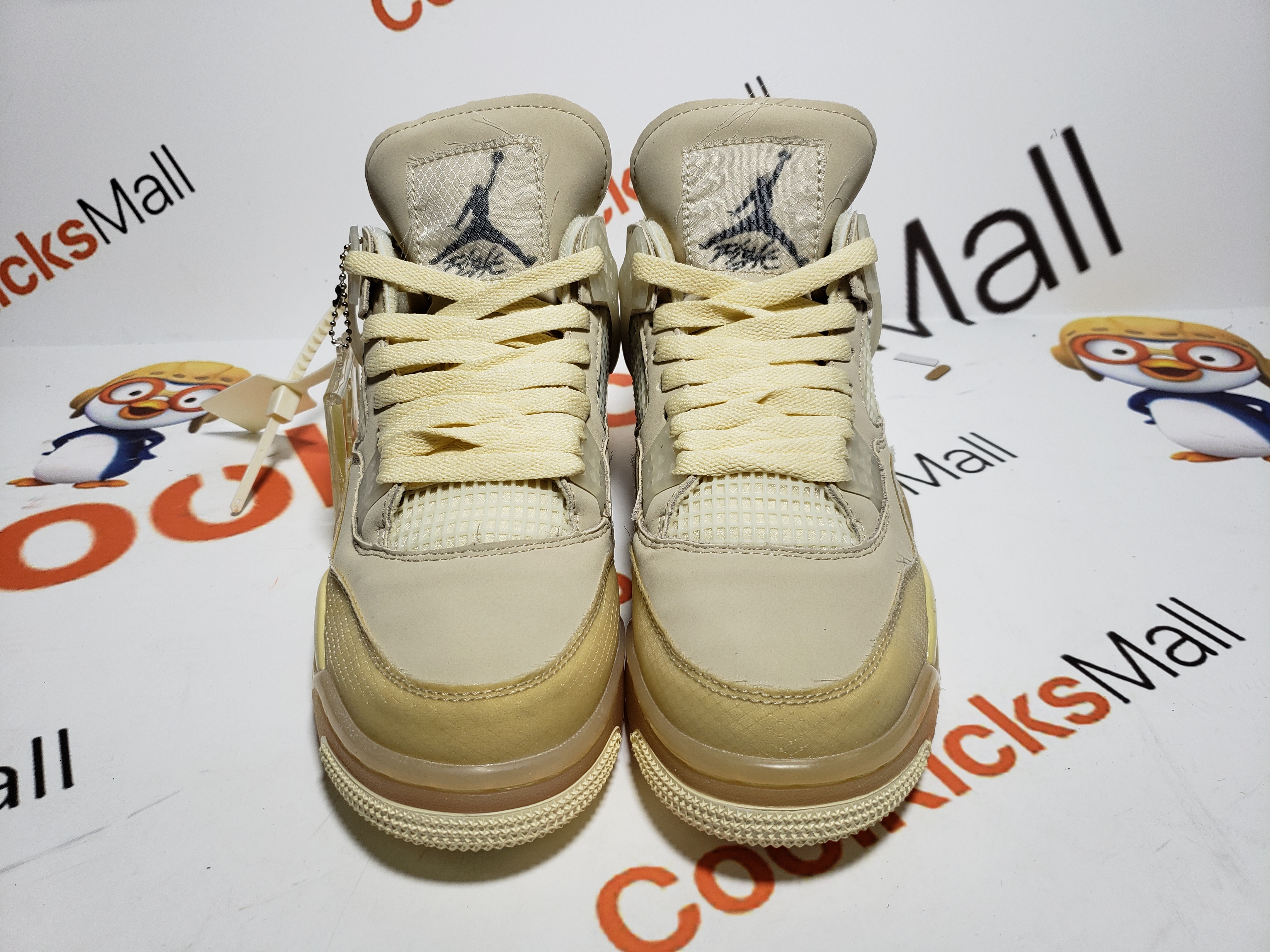 OFF-WHITE x Wmns Air Jordan 4 SP 'Sail' — Kick Game