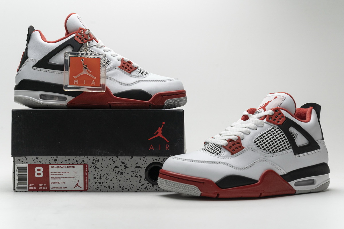 PK God  Air Jordan 4 Retro Fire Red