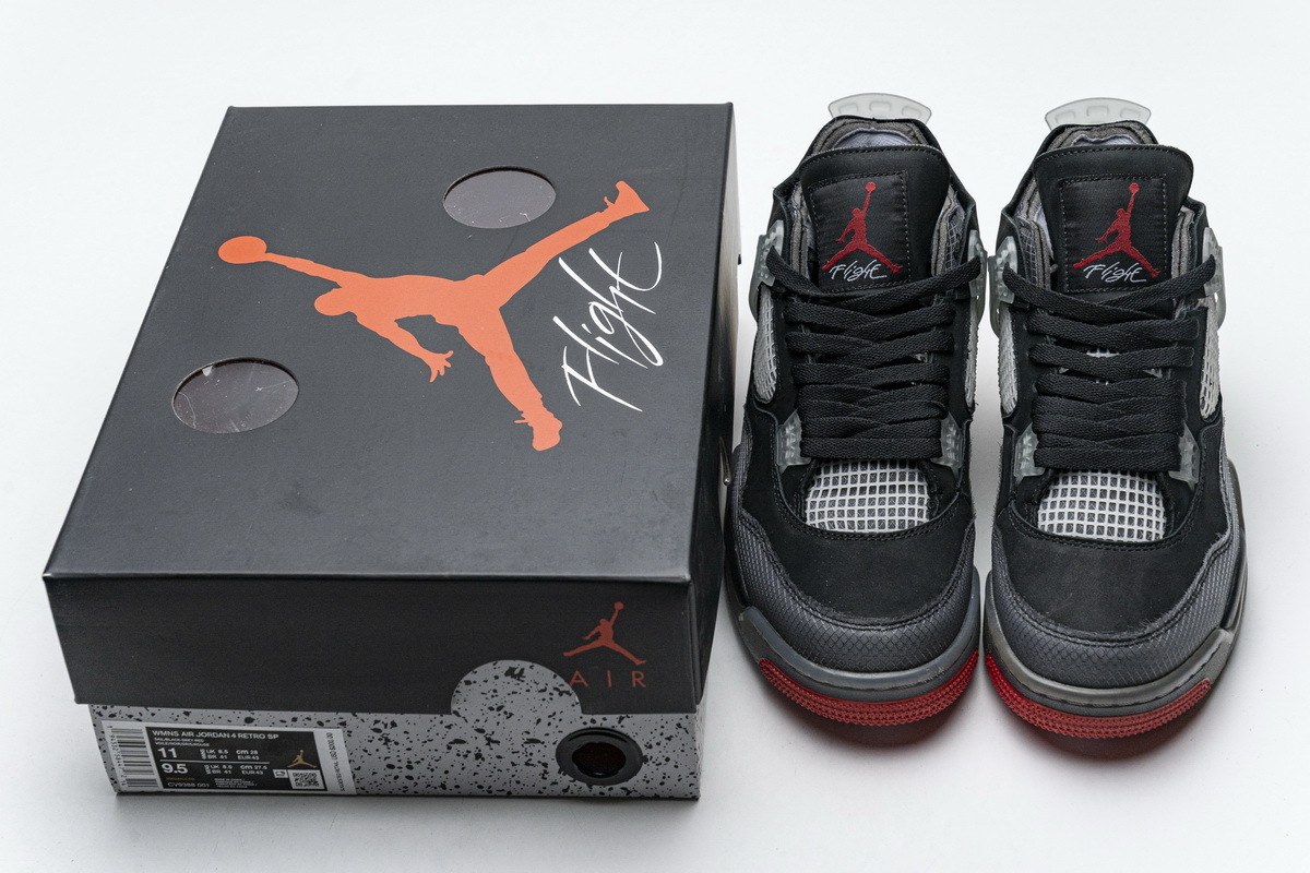 PK God  Air Jordan 4 Retro Off-White Bred