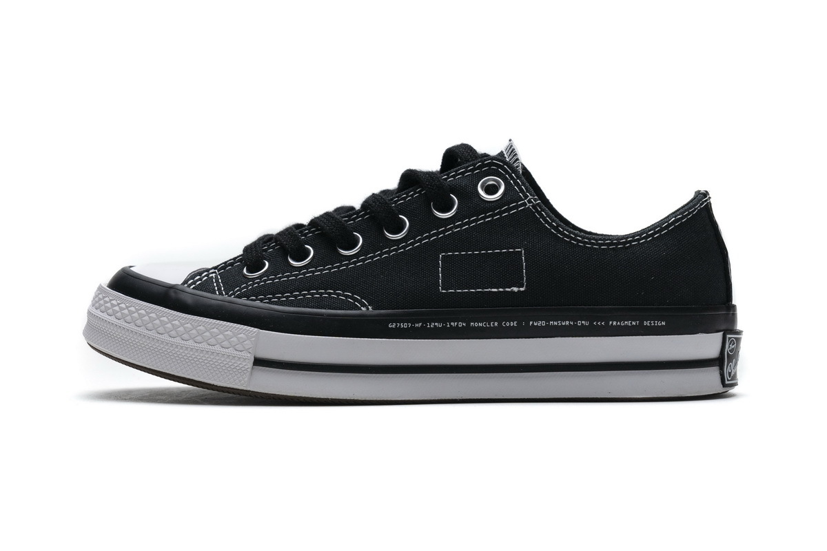 PK God Fragment x Moncler Converse CTAS LIFT OX Black White