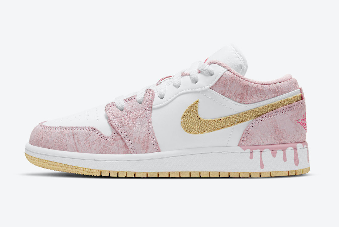  PK God Air Jordan 1 Low Paint Drip