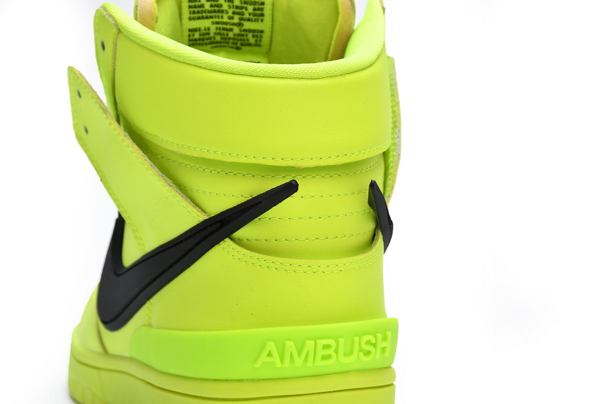 PK God Nike SB Dunk High AMBUSH Flash Lime​