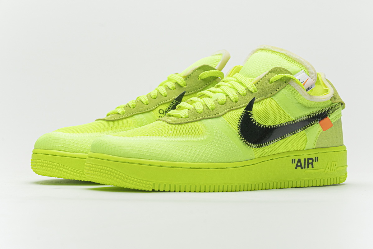 OWF Batch Sneaker & Nike Air Force 1 Low Off-White Volt​ AO4606-700