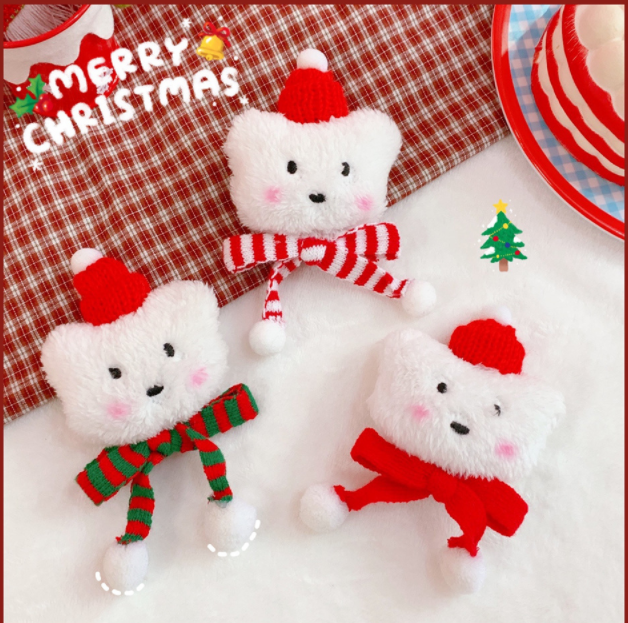 (Christmas Gift) Stocxkshoes Plush bear Brooch & Brooch jewelry (Not Supported Separate Purchase)