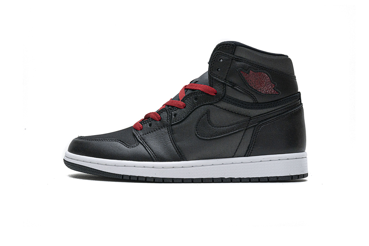 Stockxshoes On Sale & Air Jordan 1 Retro High Black Satin Gym Red(XP Batch）