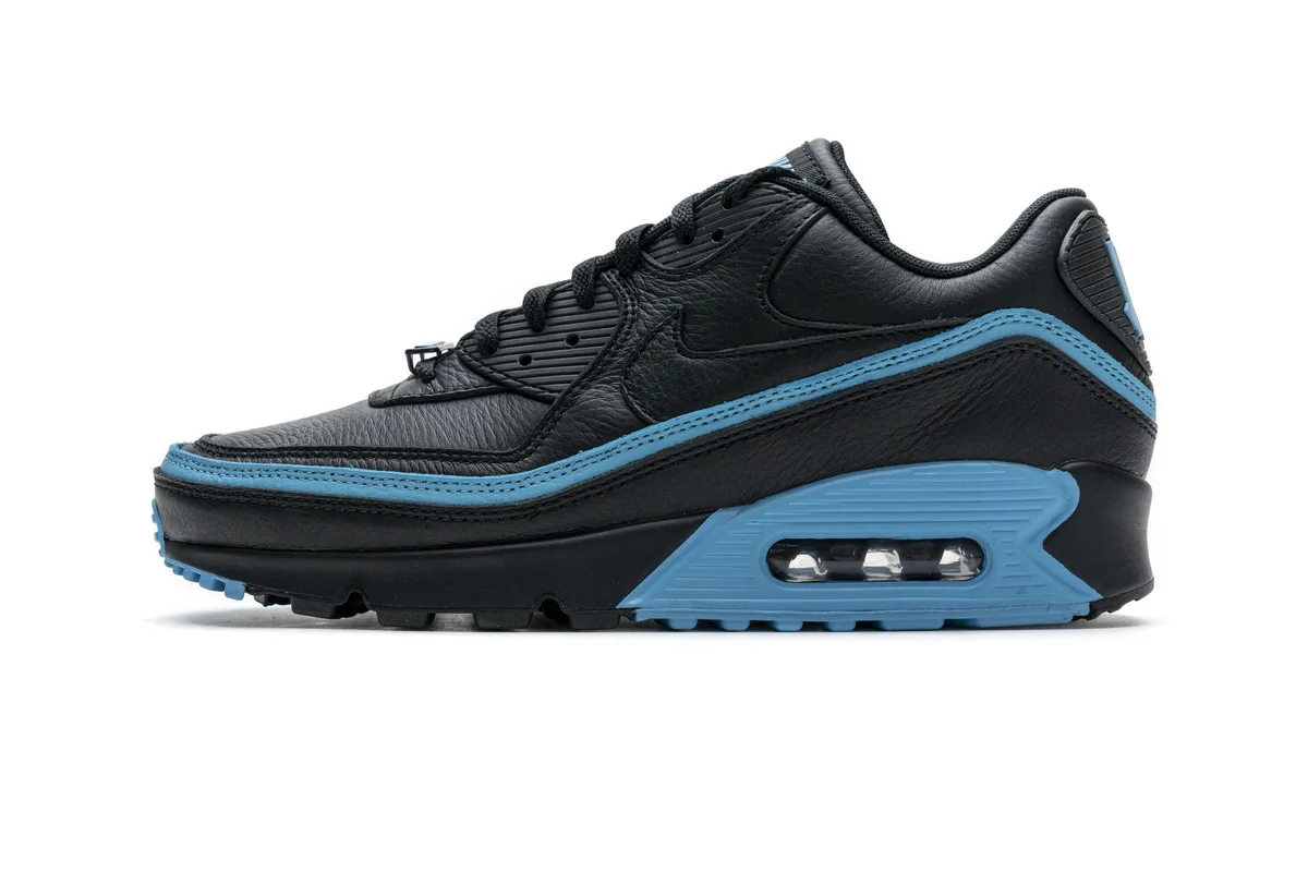 Stockxshoes On Sale &Nike Air Max 90 Undefeated Black Blue Fury(XP Batch)