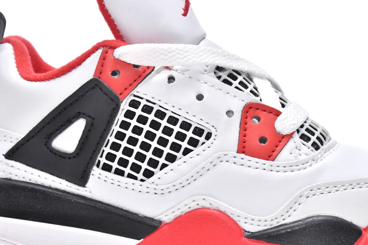 PK God Air Jordan 4 Retro PS Fire Red(Kids)