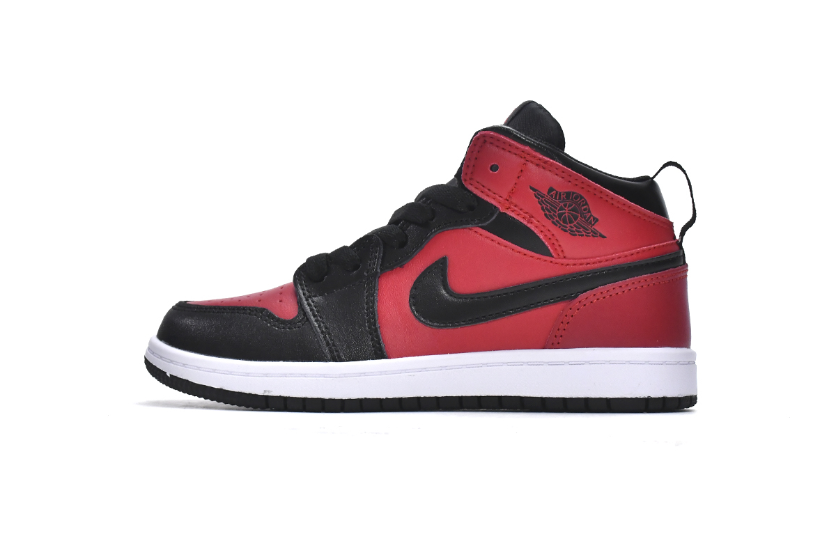 Air PK God Air Jordan 1 Mid PS Gym Red（Kids）