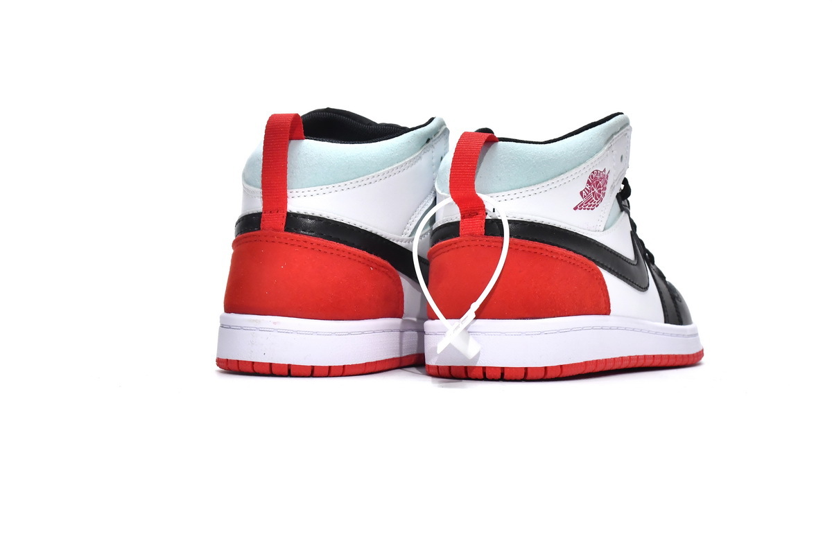 PK God Air Jordan 1 Mid PS Red Black Toe（Kids）