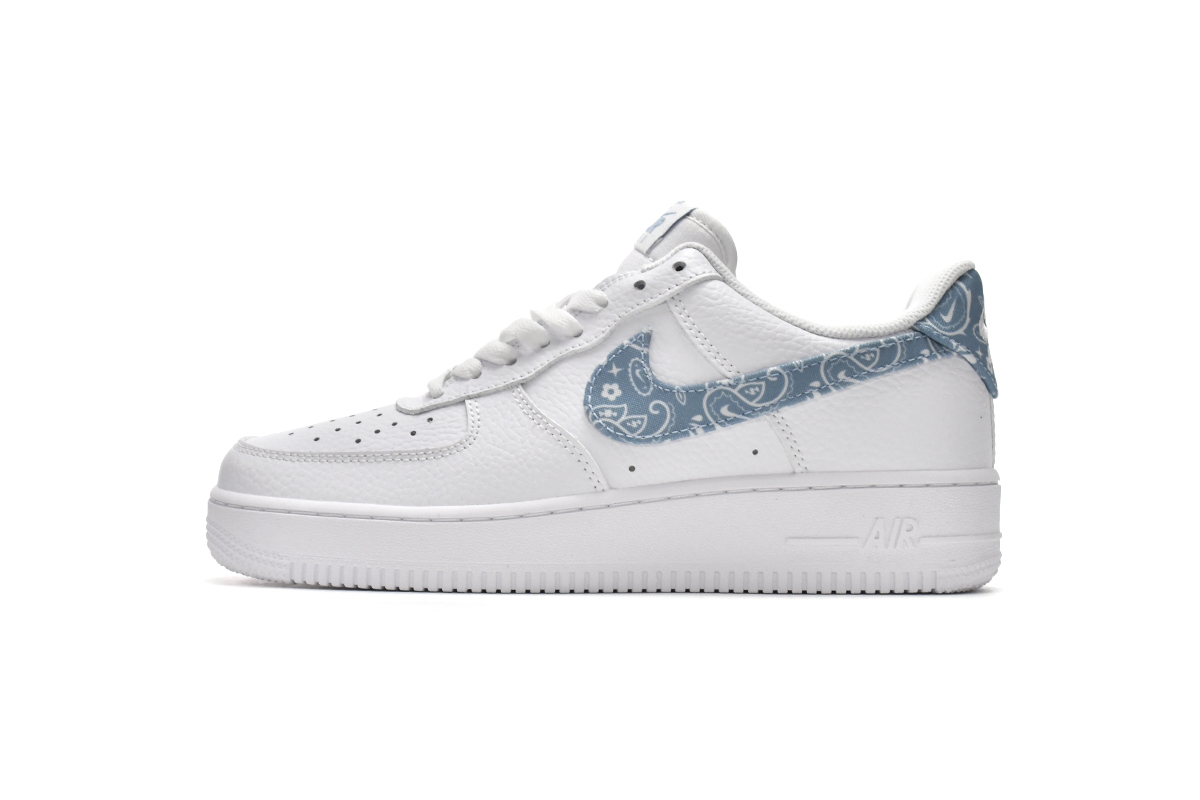 Stockxshoes On Sale & Nike Air Force 1 Low '07 Essential White Worn Blue Paisley (DM Batch）