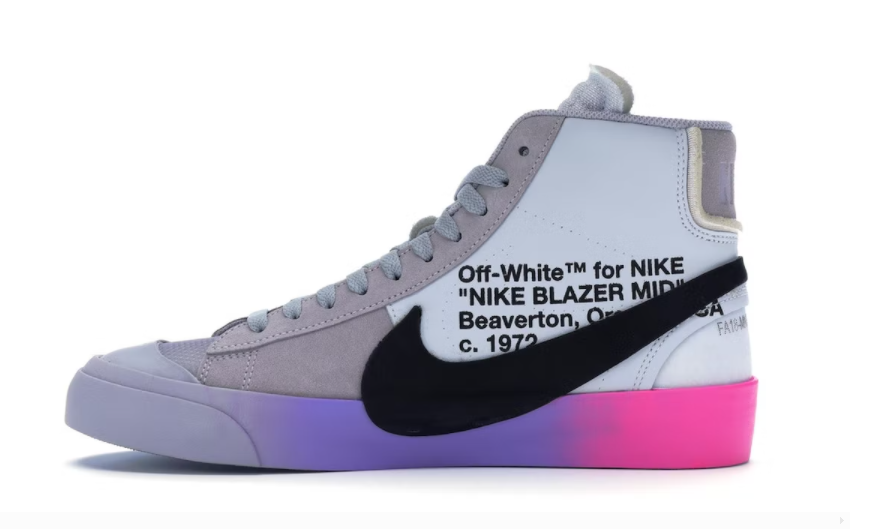 OWF Batch Sneaker & Nike Blazer Mid Off-White Wolf Grey Serena Queen
