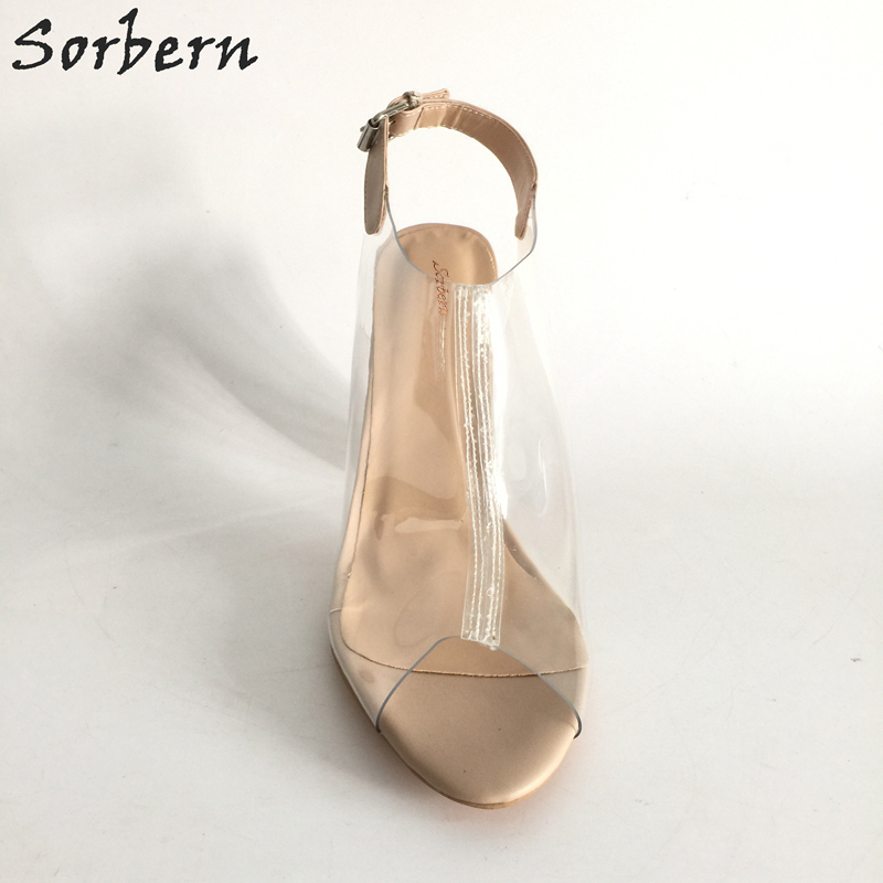 clear slingbacks