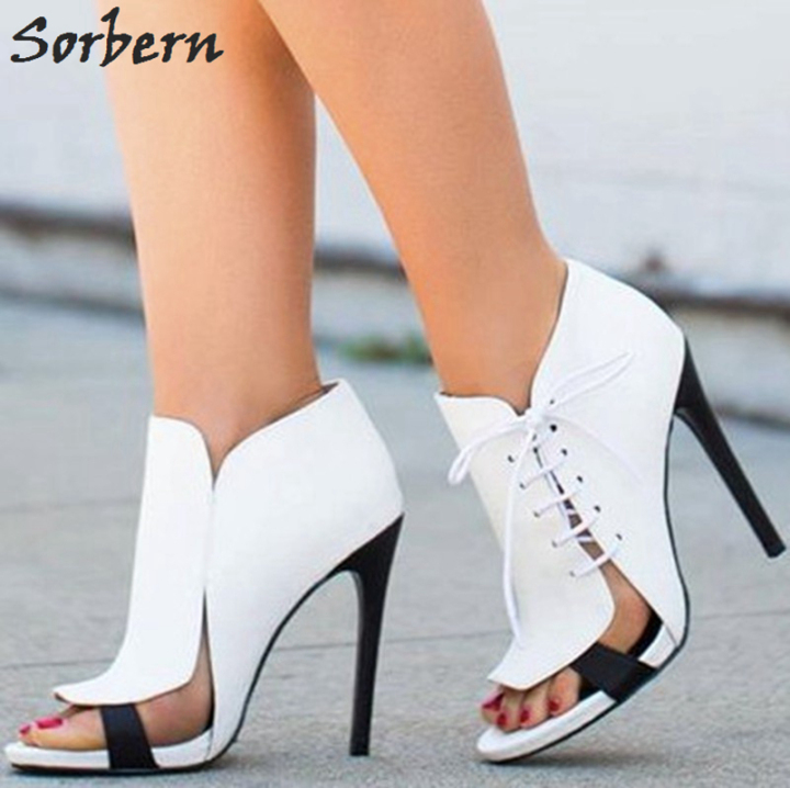white lace up pumps womens