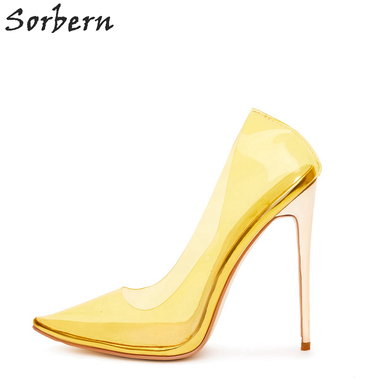 Yellow And Clear Heels 2024