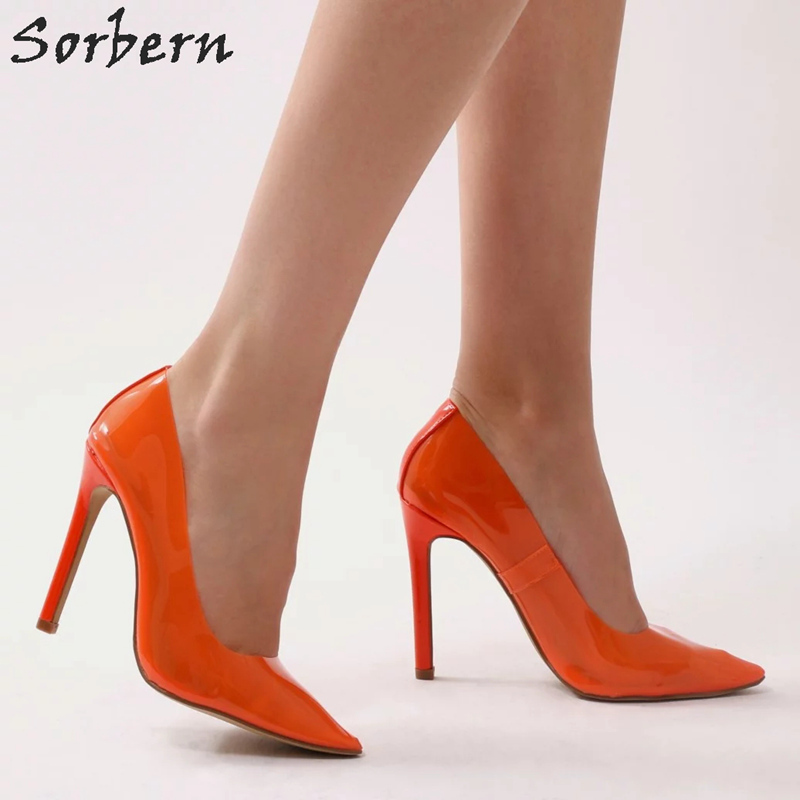 orange dress shoes womens