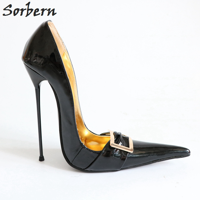 Sorbern 33 52 Slip On Pointed Toe Pump High Heels Unisex 