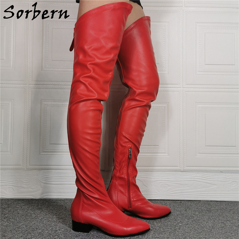 over the knee pointy boots