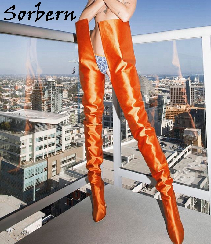 Sexy Lady Supper High Waist Latex Rubber Extended Leggings Crotch Zip with  Lacing Waist Customized