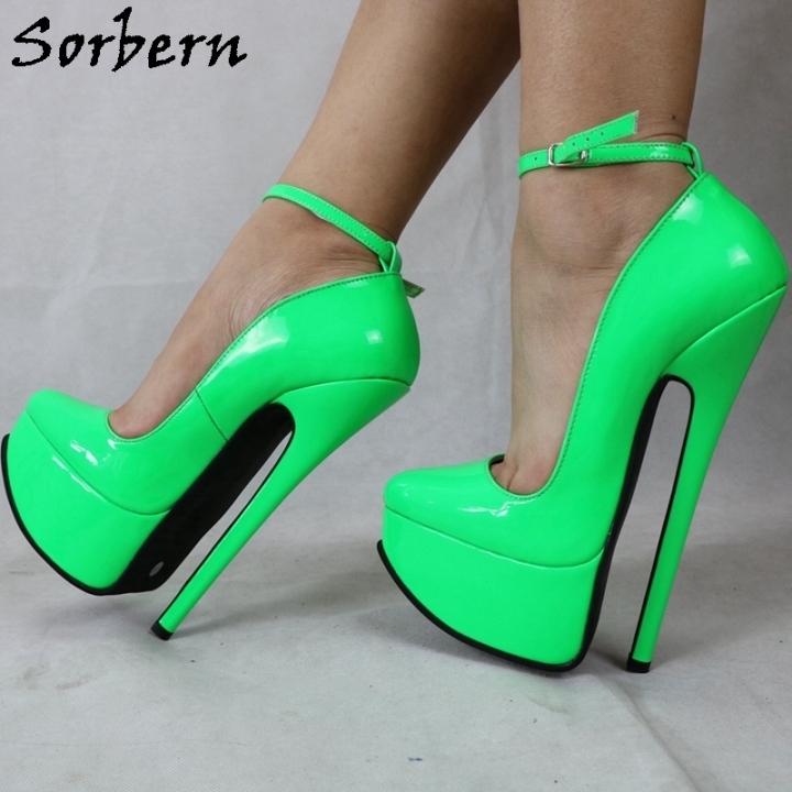 Bright green high outlet heels