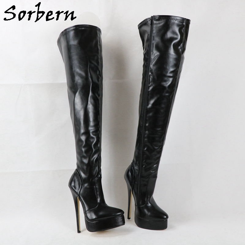Sorbern Sexy Long Women Boots Custom Slim Fit Boots Large Sorbern Sexy Long Women Boots Custom Slim Fit Boots Large