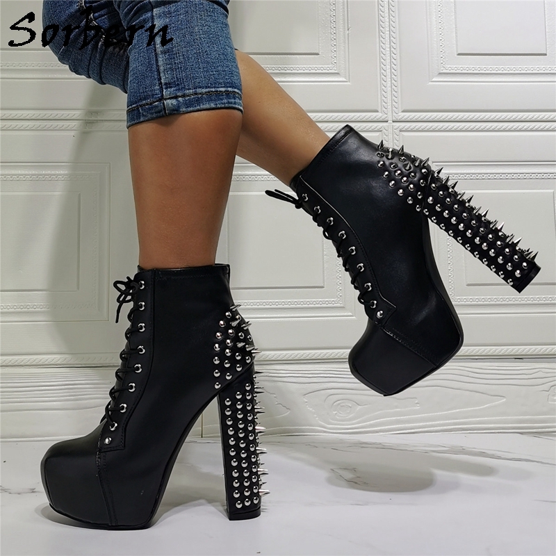 punk heel boots