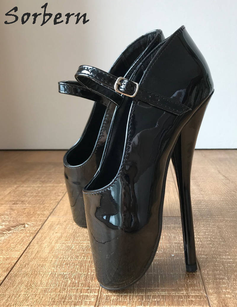 Gorgeous unisex metal heel leather pumps 35-46 EU