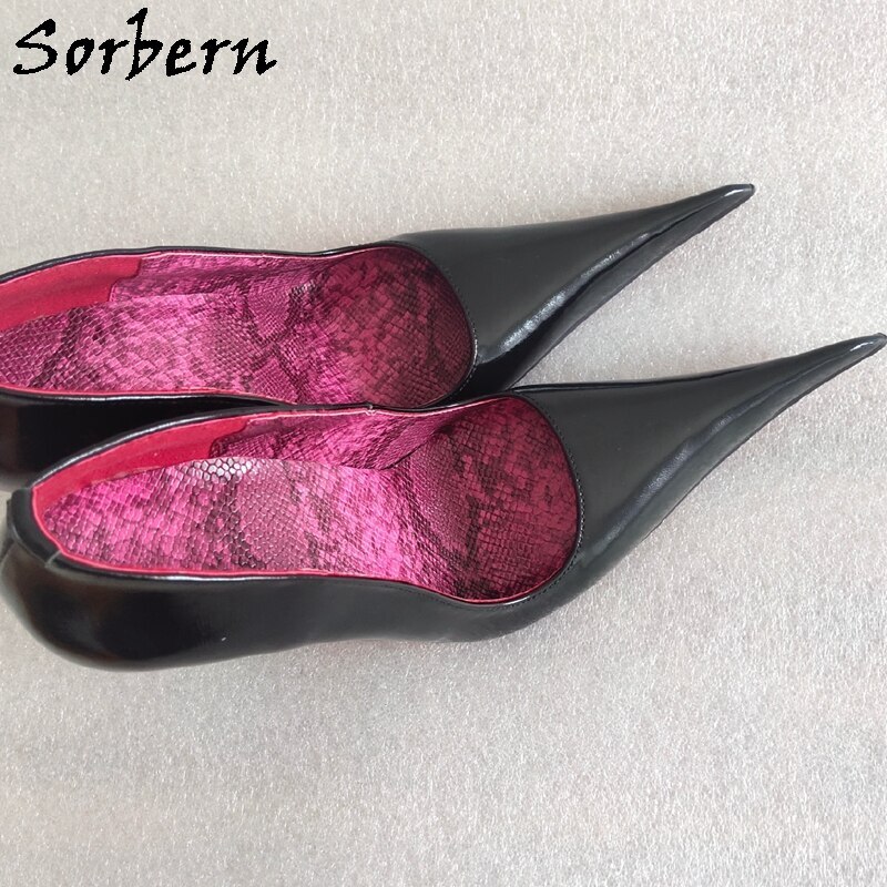 Sorbern Sexy Long Toes Women Pump Steel High Heel Stilettos Slip On Shoes Night Club Footwear Fetish Shoes Ladies Custom Colors