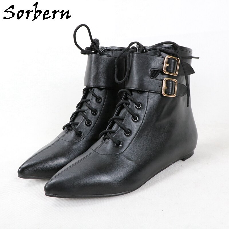 Sorbern Custom Cosplay Boots Women Shoes Low Heels Style Shoes Unisex Big Size Us5-18 Wide Ankle High Boots Custom From Pictures