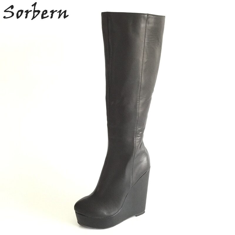 Sorbern 35Cm Extreme High Heel Slippers Women Summer Style Shoes Slip On Fetish Block Heeled Thick Platform Cosplay Slides