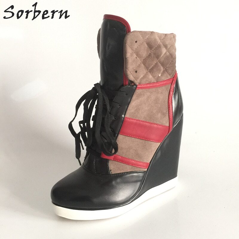 Sorbern 35Cm Extreme High Heel Slippers Women Summer Style Shoes Slip On Fetish Block Heeled Thick Platform Cosplay Slides