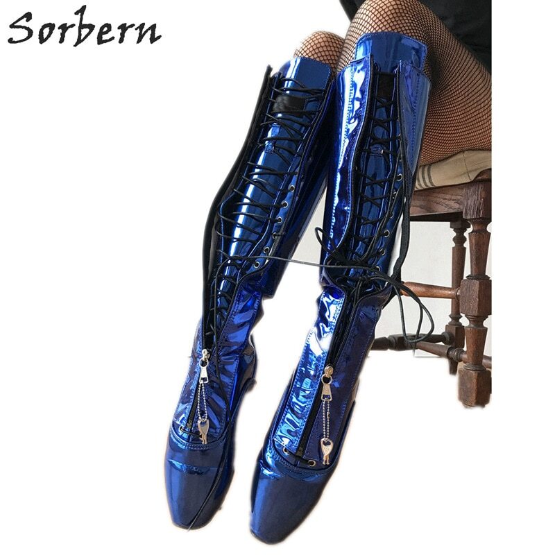 Sorbern 35Cm Extreme High Heel Slippers Women Summer Style Shoes Slip On Fetish Block Heeled Thick Platform Cosplay Slides