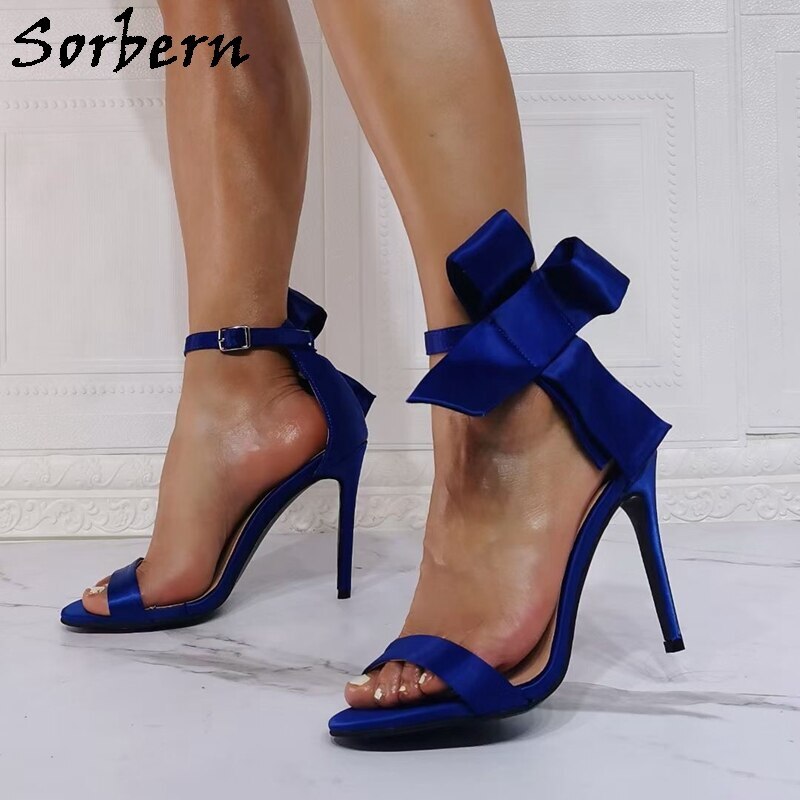 navy designer heels