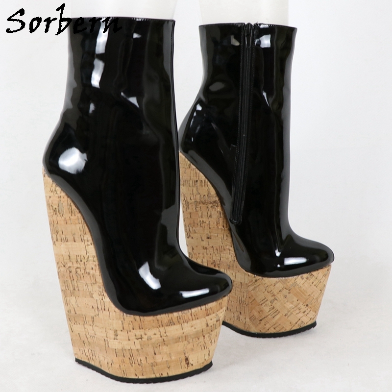 Wedge heel sale shoe boots