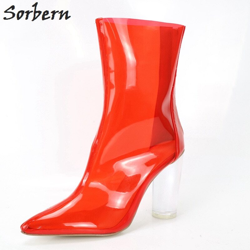 Sorbern Pearl Pink Satin Women Sandals Chain Ankle Strap Stilettos Wedding Shoe Pvc Clearn One-Strap Korean Fashion Multi Color