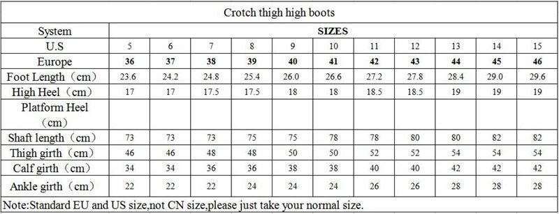 Sorbern 80Cm Crotch Thigh High Women Boots High Heels Shoes Ladies