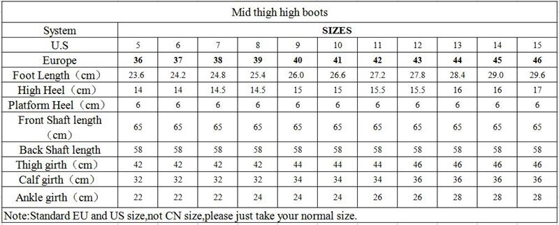 Sorbern Irregular Boots Women Mid Thigh High Block Heeled Boots For Crossdresser