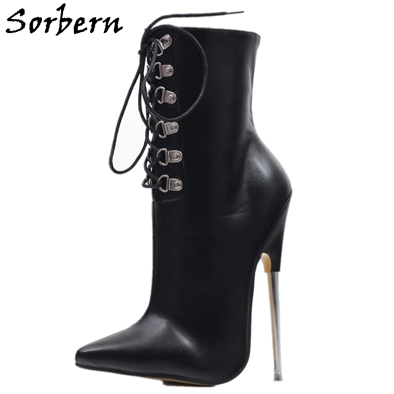 Sorbern Sexy Metal High Heel Women Pump Shoes Stilettos 15cm Heels Size