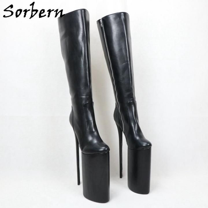 HOT 12 Inch High Heel Boots Sorbern 12 Inch Knee High Boots