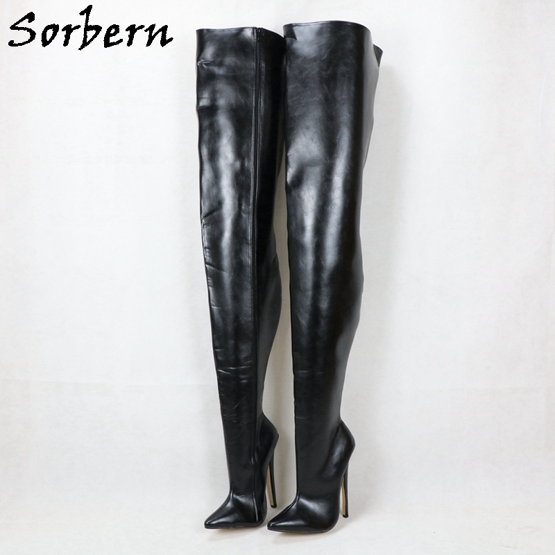 Crotch high stiletto boots sales