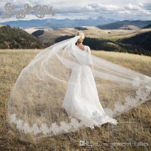 Luxury Cathedral Wedding Veils  Long Cathedral Wedding Veil