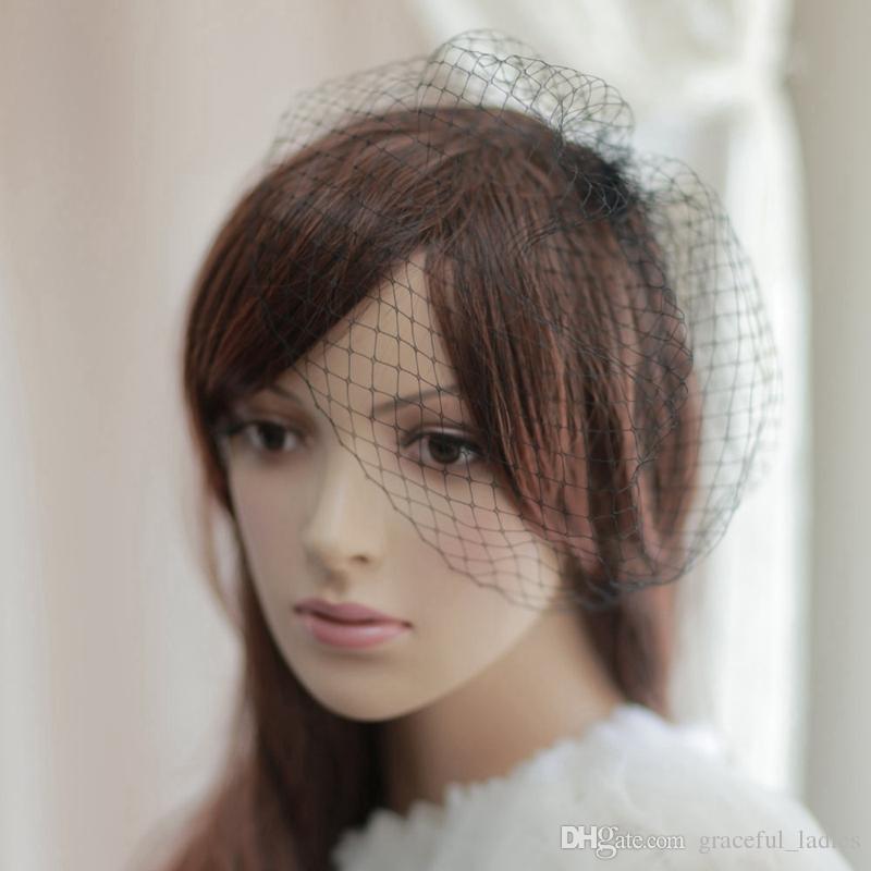 White/Black Birdcage Veils For Brides Wedding Accessories Short Bridal Veil Velos De Novia Birdcage Veil With Comb