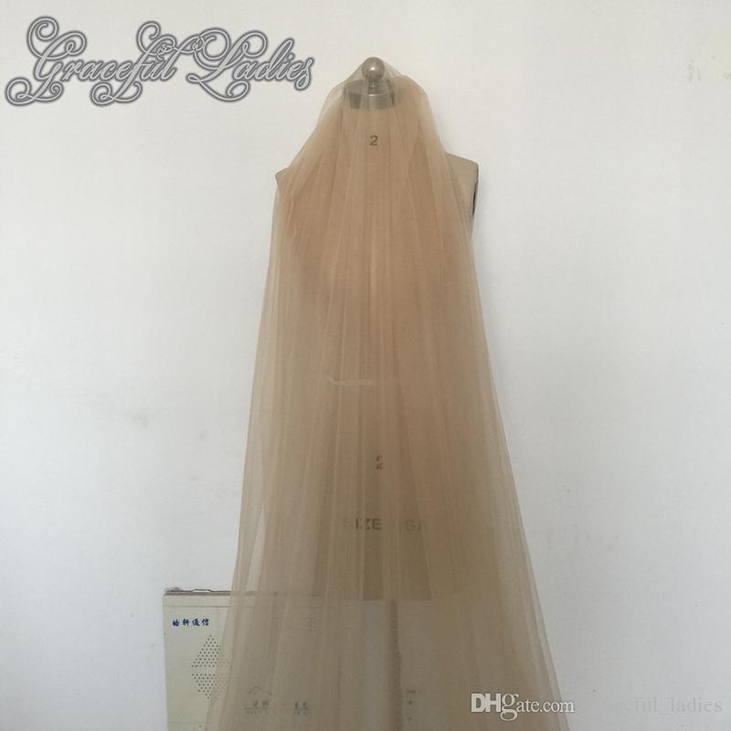 Sorbern  Black Bridal Veils High Quality 108 Inch Long Wedding Veils Online Soft Tulle Scartted Rhinestone Classic Cathedral Bridal Veils With Comb