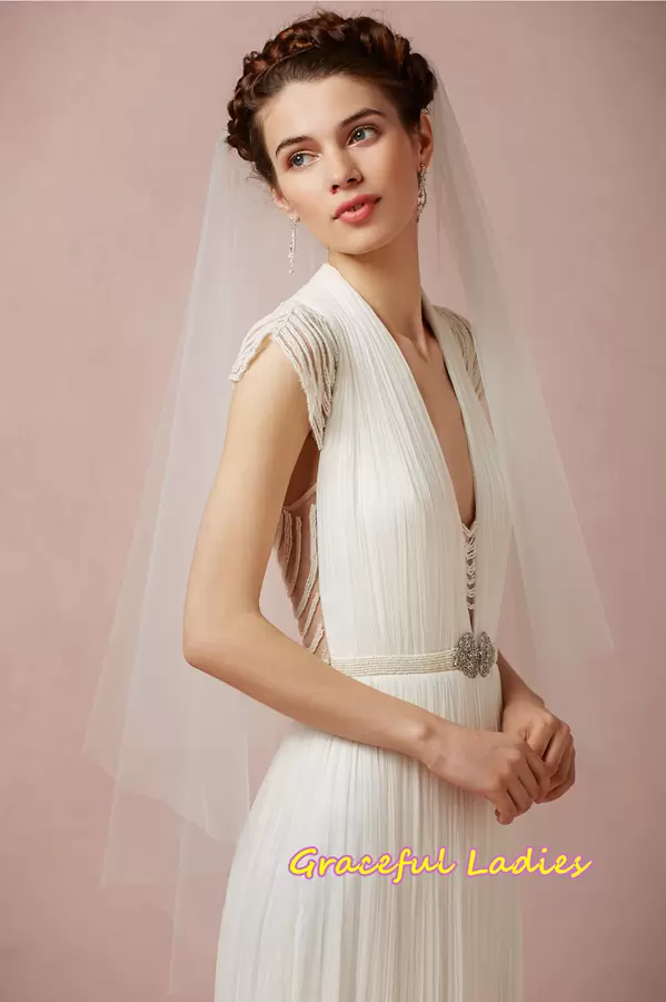 Sorbern  Extra Soft Tulle Bridal Veils High Quality Wedding Fingertip Length 1 Layer Cut Edge Bridal Blusher Veil With Black Clips Fix Custom-length