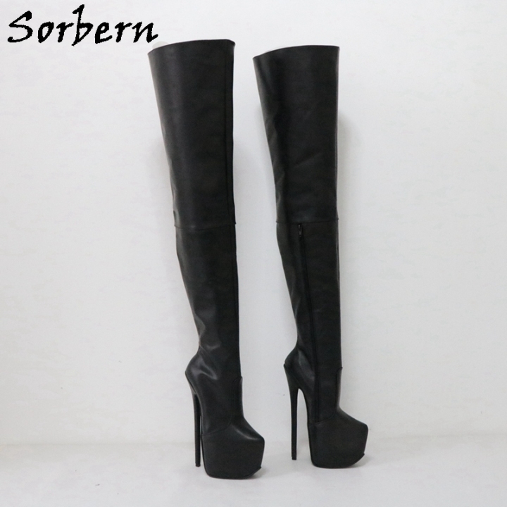 Bottes Stiletto En Simili-cuir Noir – Taille 38, Fermeture Zip, Neuf Avec Emballage