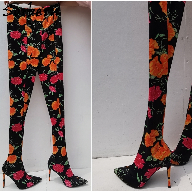 Sorbern White Matt Legging Boots Flat Heels Round Toe Comfortable