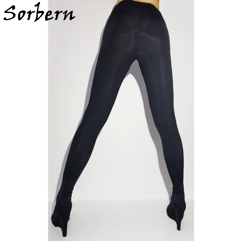 Sorbern Black Elastic Women Boot Leggings Custom Leg Measurement
