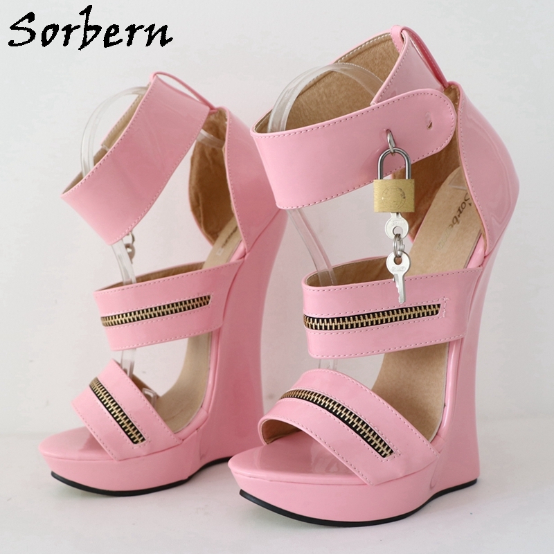 Baby pink wedge heels hotsell